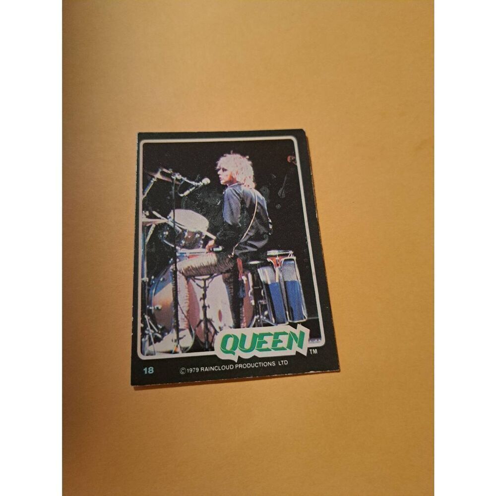 Vintage 1979 Rain Cloud Productions Queen Trading Card #18 Rock Band Memorabilia